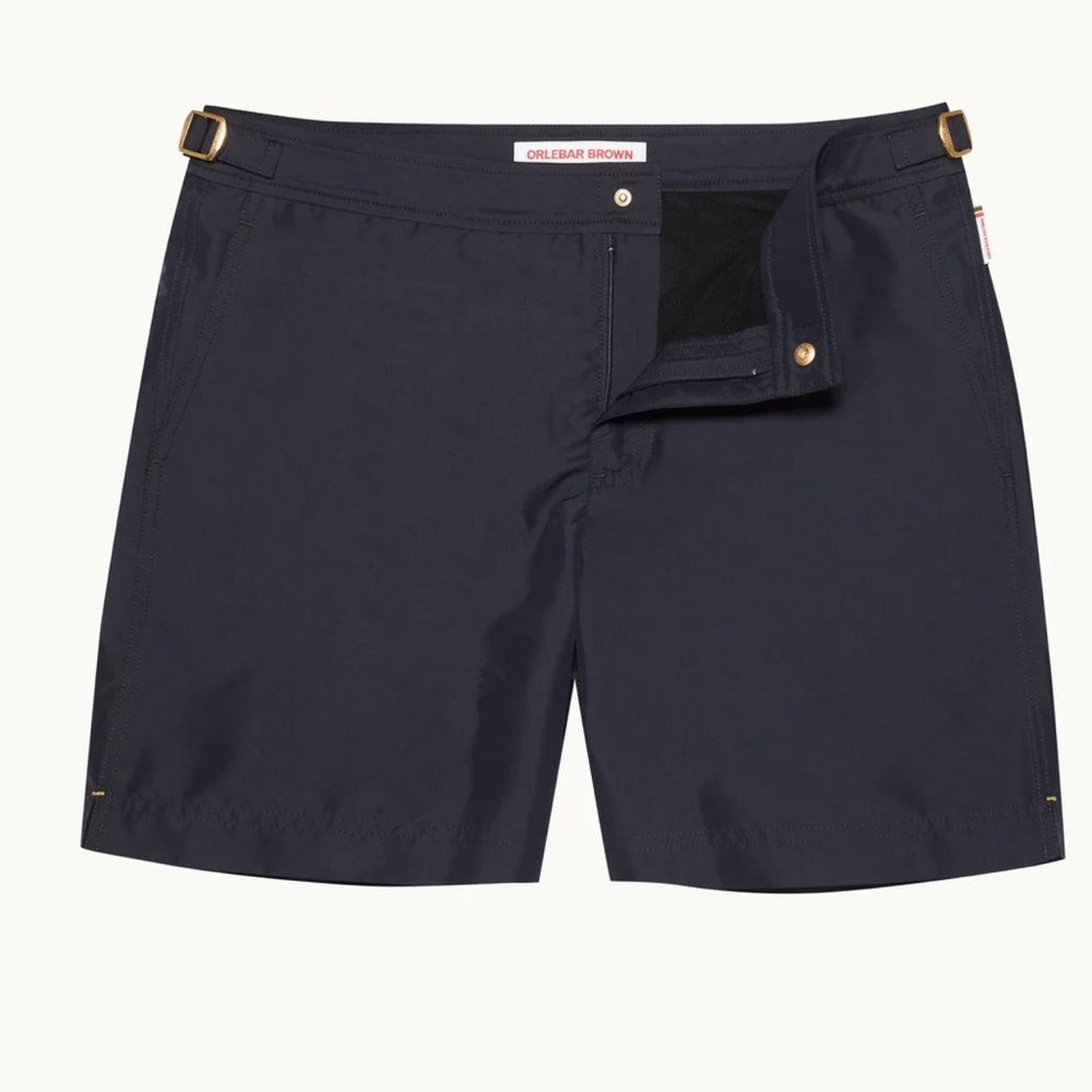 Orlebar brand new no tags Dark Blue Swim Shorts